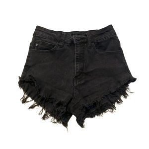 KanCan Short Shorts Black Jean Size W1 24
